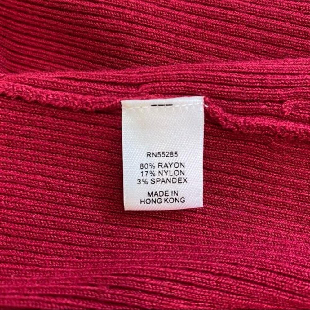 Express Red Open Back High Neck Sweater - Picture 8 of 10